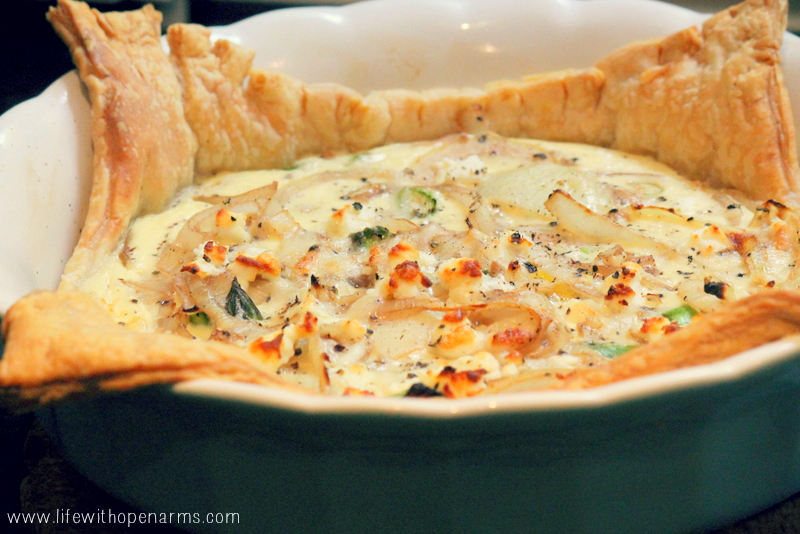 Onion Tart – a quick and cheap meal