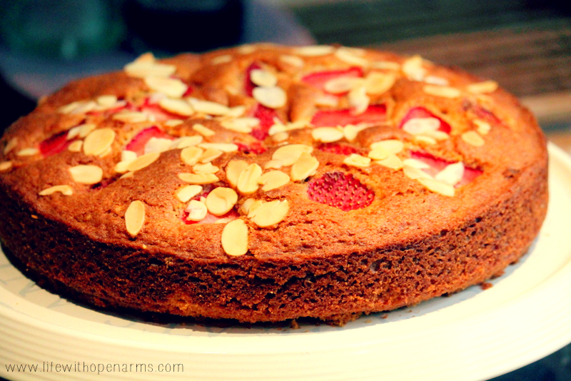 Strawberry Almond Cake