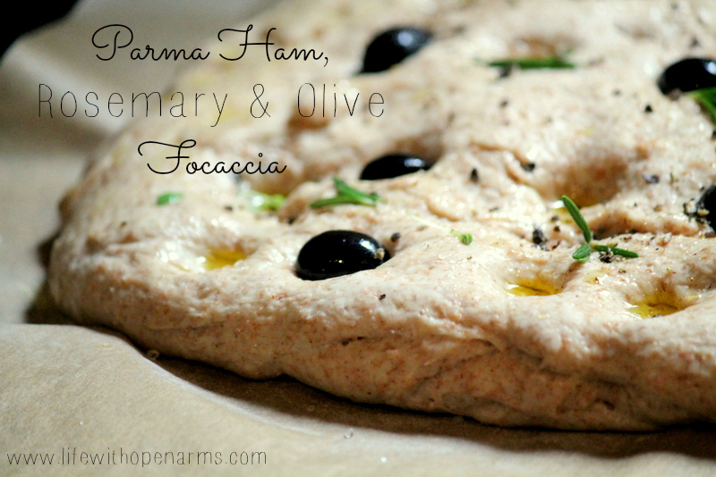 Parma Ham, Rosemary & Olive Focaccia
