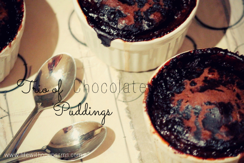 Trio of Chocolate Puddings
